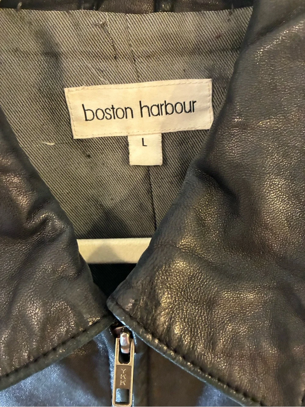 Boston Harbour Buttery soft classic leather jacket L